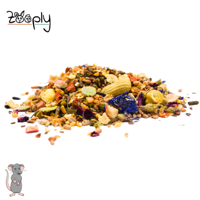 Zooply Rattenvoer - Speciale voeding voor ratten - Verpakt in emmer - 1.6 kg