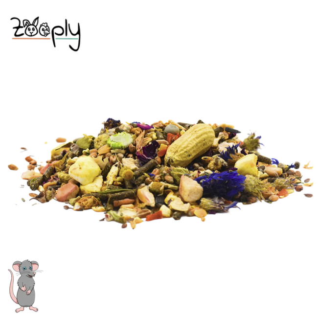 Zooply Rattenvoer - Speciale voeding voor ratten - Verpakt in emmer - 1.6 kg