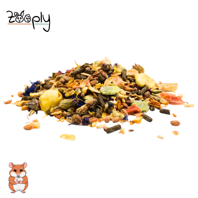 Zooply Goudhamstervoer - Speciale voeding voor goudhamsters - Verpakt in emmer - 1,6 kg