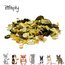 Zooply Erwtenstamppot - Snackmix van erwt, zoete aardappel, pastinaak, wortel, courgette, selderij en komkommer voor konijnen, cavia's en knaagdieren - Gezonde snack