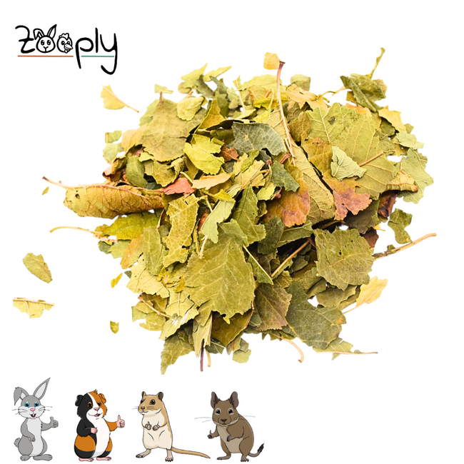 Zooply Pruimenblad - Gedroogd(e) blad voor konijnen, cavia's en knaagdieren - 350 gram