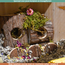 Trein Levin - Huisje voor knaagdieren - 17 × 14 × 12 cm - Schorshout