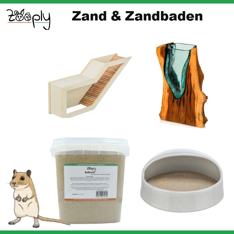 Gerbil sand bath – Zooply Bathing Sand and sand baths made of ceramic, wood and glass
