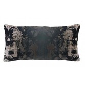 Kussen 60x30 cm RORSCHACH velvet groen dessin