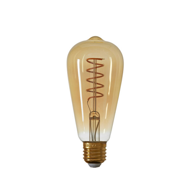 Light en Living Deco LED hoekig Ø6,5x14,5 cm Light 4W amber E27 dimbaar