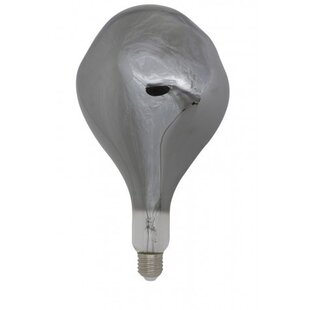 Deco LED peer Ø16x32 cm ASYM 4W smoke E27 dimbaar
