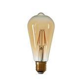 LED hoekig Ø6,5x14,5 cm LIGHT 4W amber E27 dimbaar