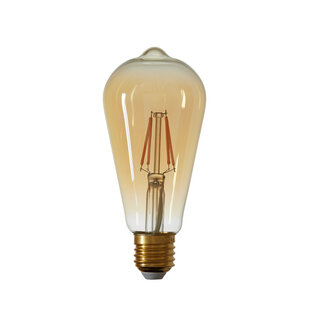 Amberkleurige LED Lamp Hoekig 4W E27 Dimbaar
