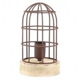 Tafellamp Ø14,5x25 cm Carandira roest-hout