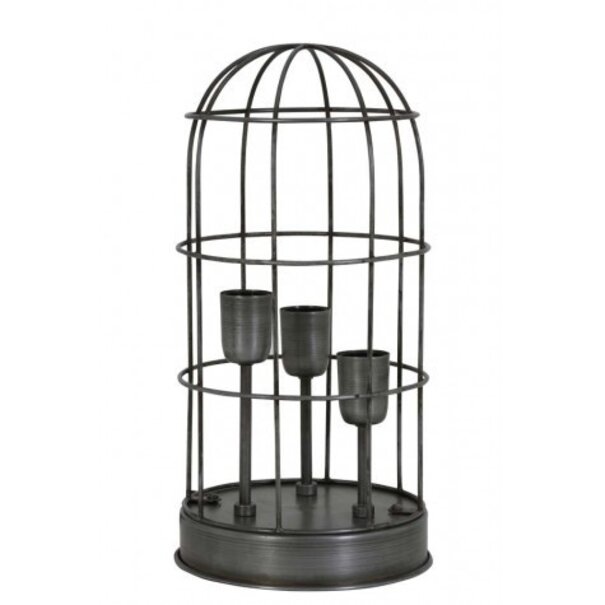 Light en Living Tafellamp 3L Ø21x43 cm Carandira vintage tin