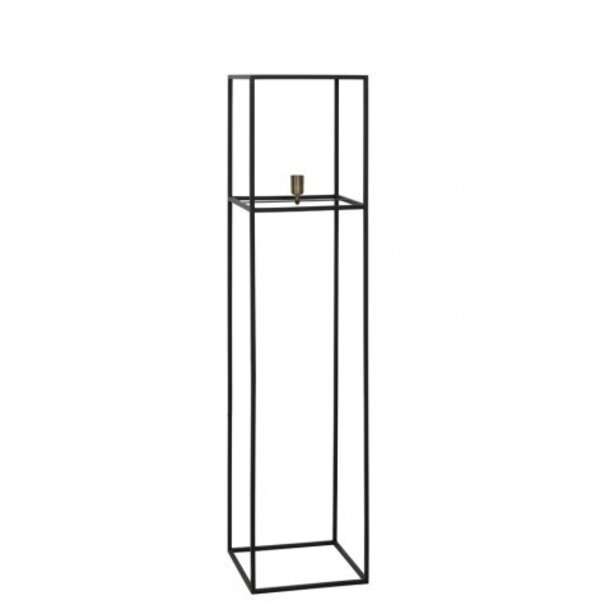 Light en Living Vloerlamp Agoyan metaal mat zwart