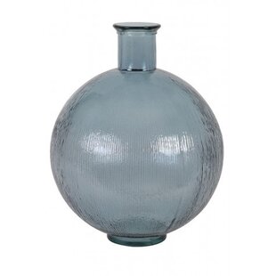 Vaas Ø34x42 cm RALLOCI glas licht blauw