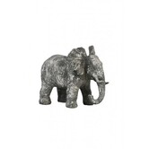 Ornament 24x17x20,5 cm Olifant keramiek oud beton