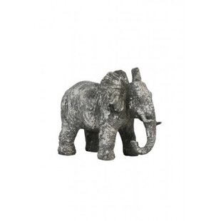 Ornament 24x17x20,5 cm Olifant keramiek oud beton
