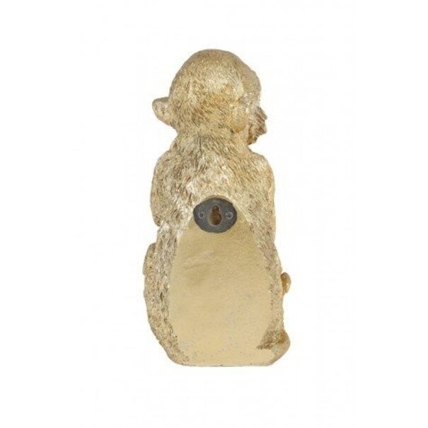 Light en Living Wandornament Aap 19,5 cm goud