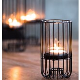Windlicht BRISLA mat zwart - 2 maten