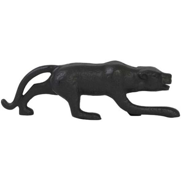 Light en Living Ornament 21x3,5x6,5 cm LEOPARD mat zwart
