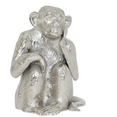 Ornament Aap Nikkel - Stijlvol Dierenbeeldje van Light & Living
