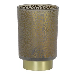 Tafellamp LEOPARD Glas Lichtgrijs klein
