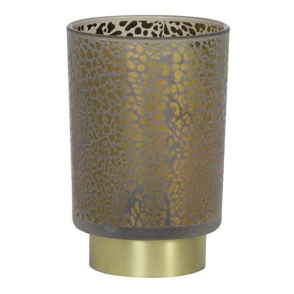 Light en Living Tafellamp LEOPARD Glas Lichtgrijs klein