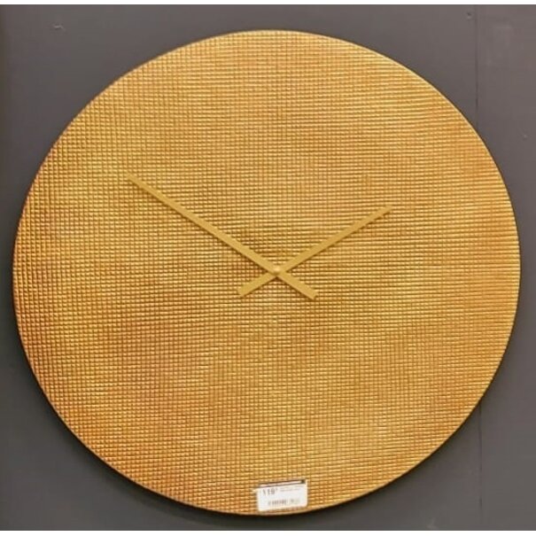 Light en Living Klok Ø58 cm NURRAN relief antiek brons