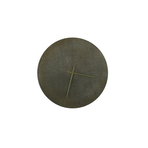 Light en Living Klok Ø58 cm NURRAN relief antiek brons