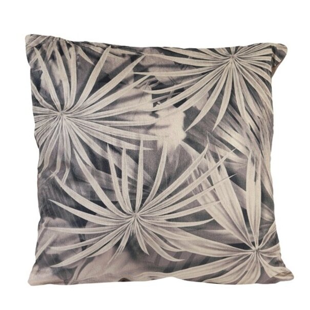 Light en Living Kussen ISHIRI print bruin vierkant