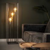 Vloerlamp 3L 45 graden buis - Industrieel design