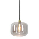 Hanglamp Ø29,5x23 cm JESSIE smoke glas