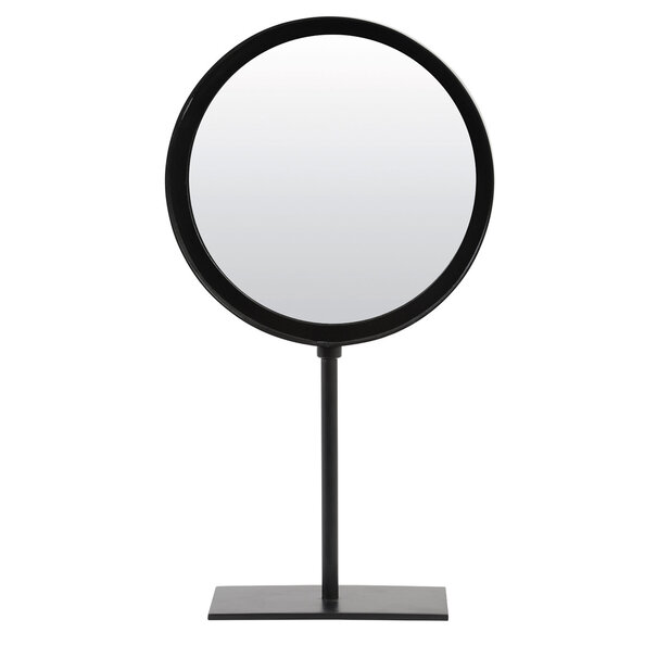 Light en Living Spiegel rond 25x10x45 cm LURI mat zwart