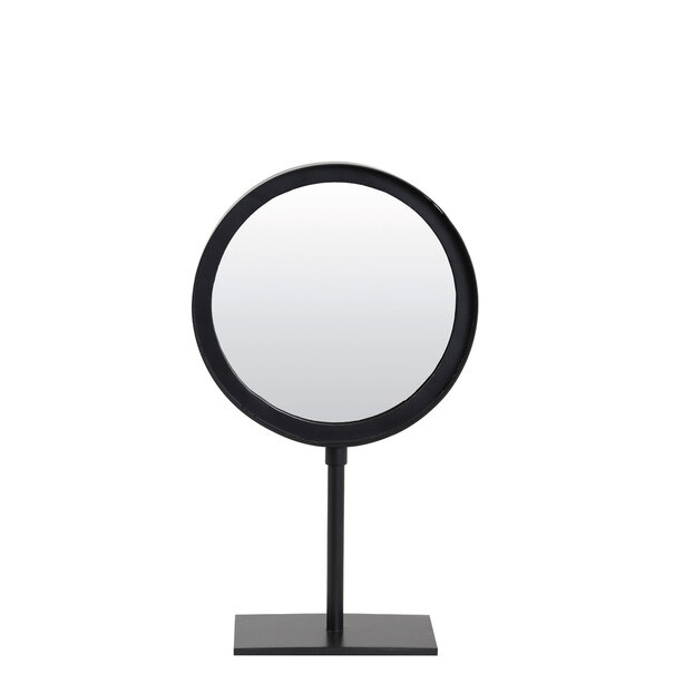 Light en Living Spiegel rond 20x10x35 cm LURI mat zwart