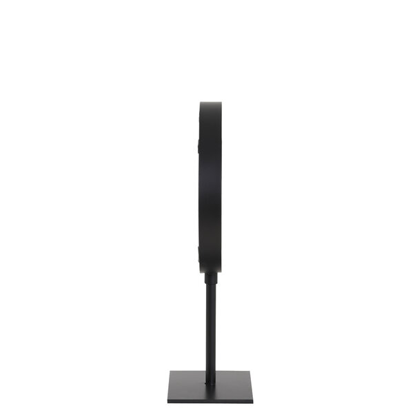 Light en Living Spiegel rond 20x10x35 cm LURI mat zwart