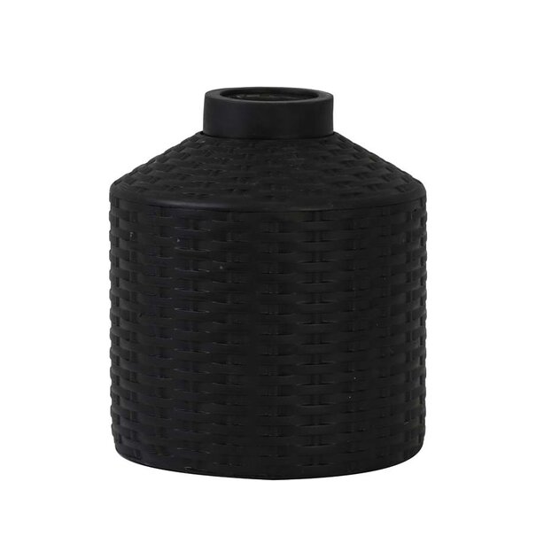 Light en Living Vaas deco Ø20x22,5 cm WICK mat zwart