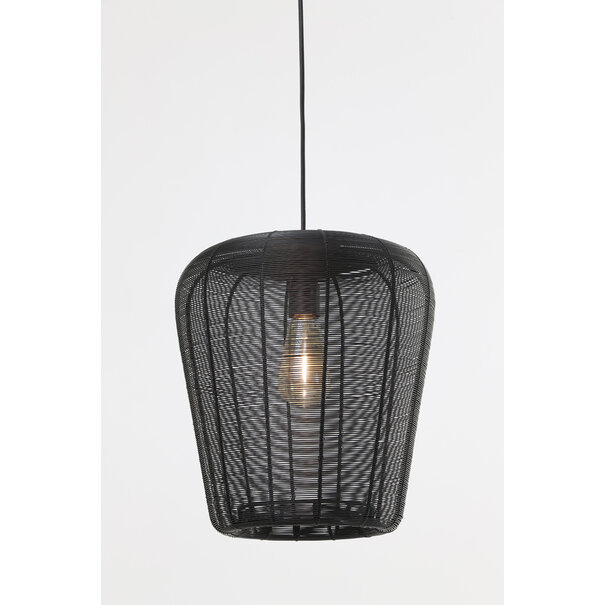 Light en Living Hanglamp Adeta zwart of goud - meerdere afmetingen