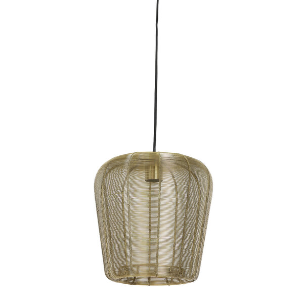 Light en Living Hanglamp Adeta zwart of goud - meerdere afmetingen