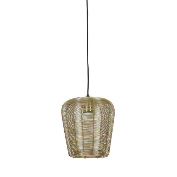 Light en Living Hanglamp Adeta zwart of goud - meerdere afmetingen