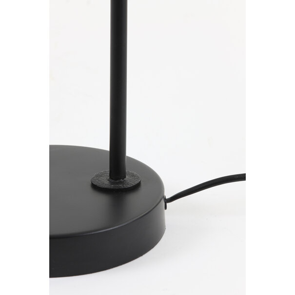 Light en Living Tafellamp 23x18x60 cm MEYA mat zwart+goud