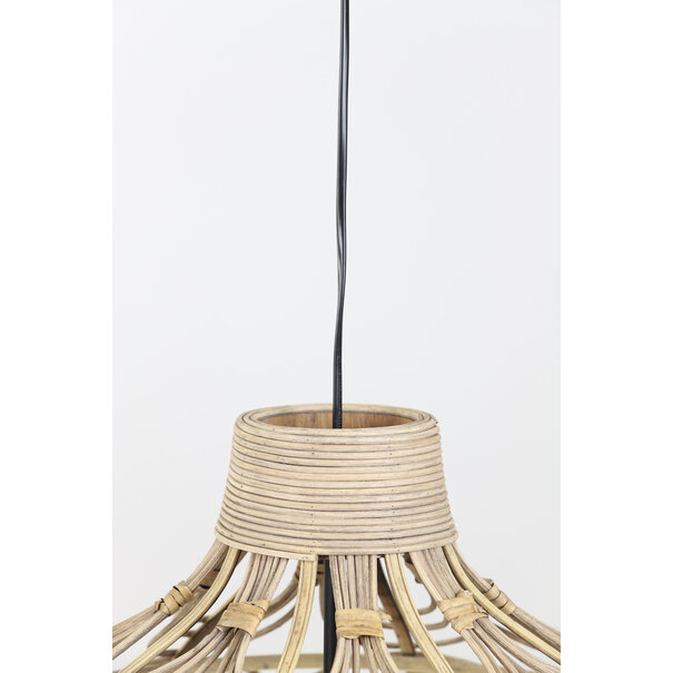 Light en Living Hanglamp Ø48x43 cm POCITA rotan naturel L