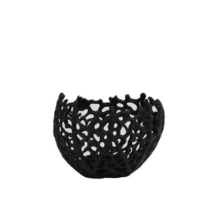 Theelicht Ø12x10 cm SABELA mat zwart