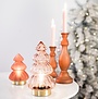 Tafellamp LED Ø12x18 cm TREE glas mat  steenrood
