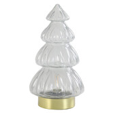 Tafellamp LED Ø15x28 cm TREE glas licht grijs