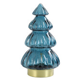 Tafellamp LED Ø15x28 cm TREE glas marine blauw