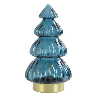 Tafellamp LED Ø15x28 cm TREE glas marine blauw