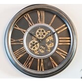 Thomas Kent Wandklok Grant Grijs 52,5 cm met Tandwielen