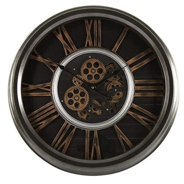 Thomas Kent Thomas Kent Wandklok Grant Grijs 52,5 cm met Tandwielen
