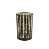 Theelicht Ginie XL zwart - Sfeervol Bosdesign
