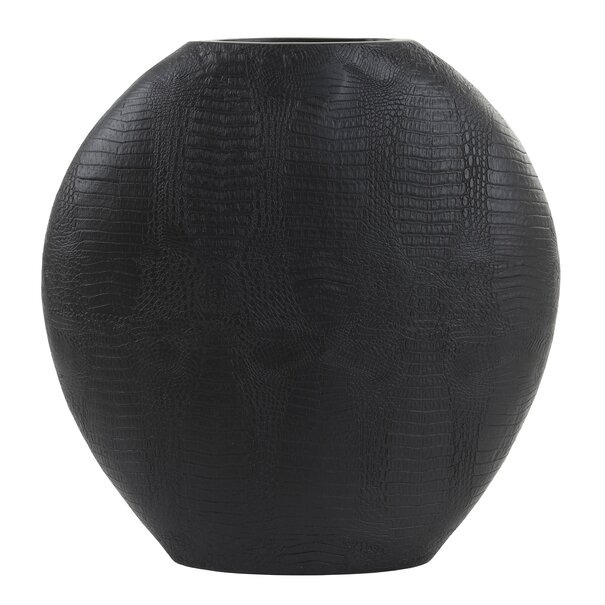Light en Living Vaas deco 50x15x50 cm SKELD mat zwart