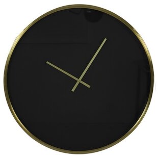 Klok Ø41 cm SEPONI zwart-goud