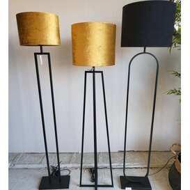 Vloerlamp 25x25x130 cm MILEY mat zwart