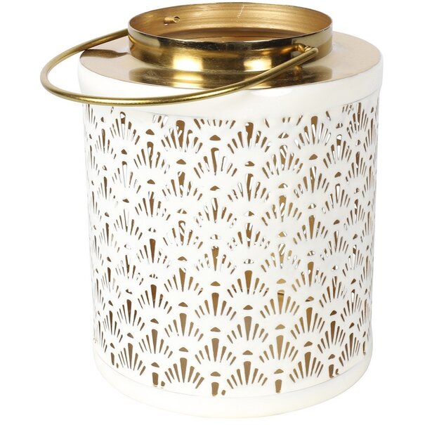 Countryfield Countryfield Windlicht Amira Wit - Sfeervolle Goud & Wit Decoratie